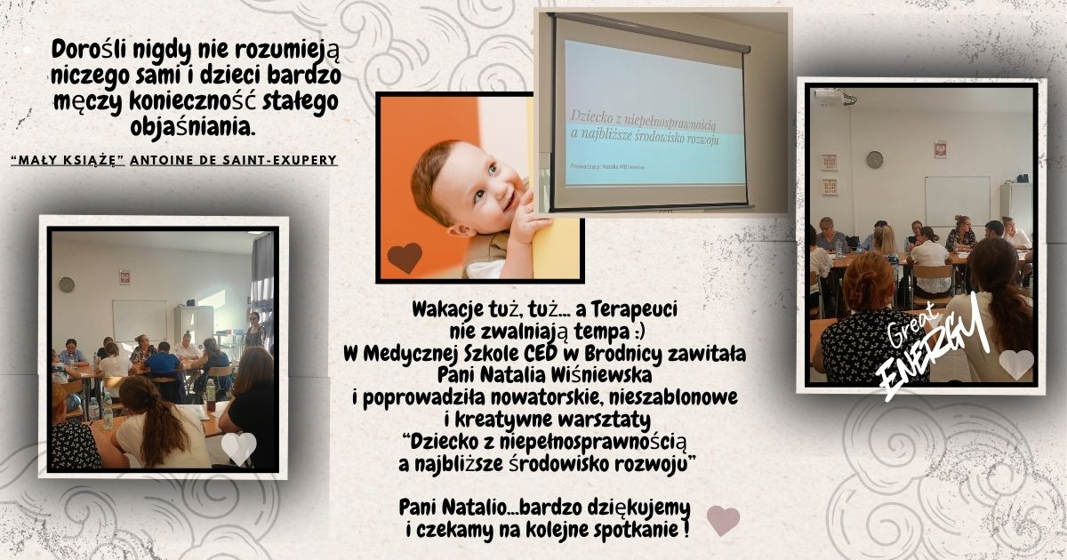 WARSZTATY "Dziecko z niepełnosprawnością a najbliższe środowisko rozwoju"